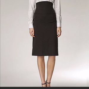 Black high waist pencil skirt